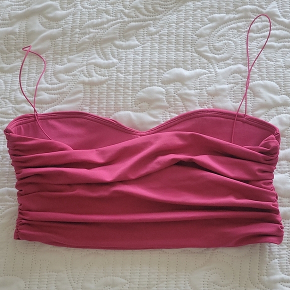 Oh Polly Pink Crop Tank - Picture 5 of 5